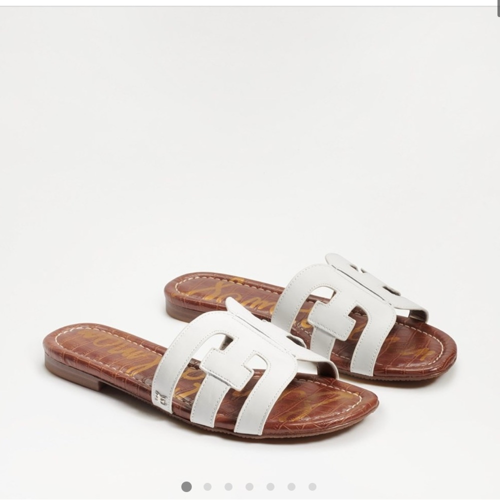 Sam Edelman White Slide Sandals Size 6